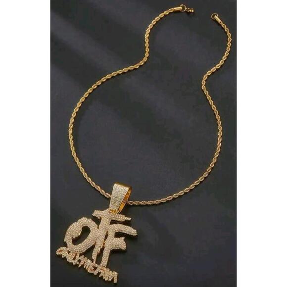 OTF (Chain)-(Gold)-(Hip Hop)-(New)-(Zirconia)-$45.00 - Picture 5 of 9